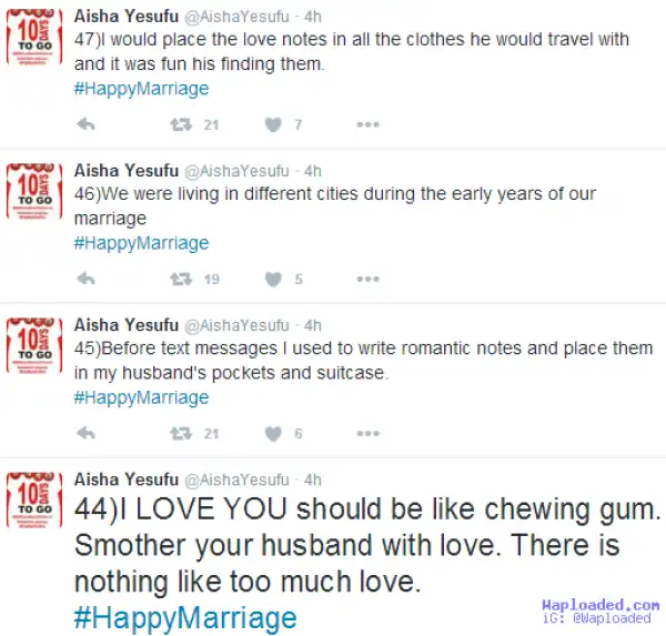 Rights activist, Aisha Yesufu, gives advise on how women can keep their husbands happy